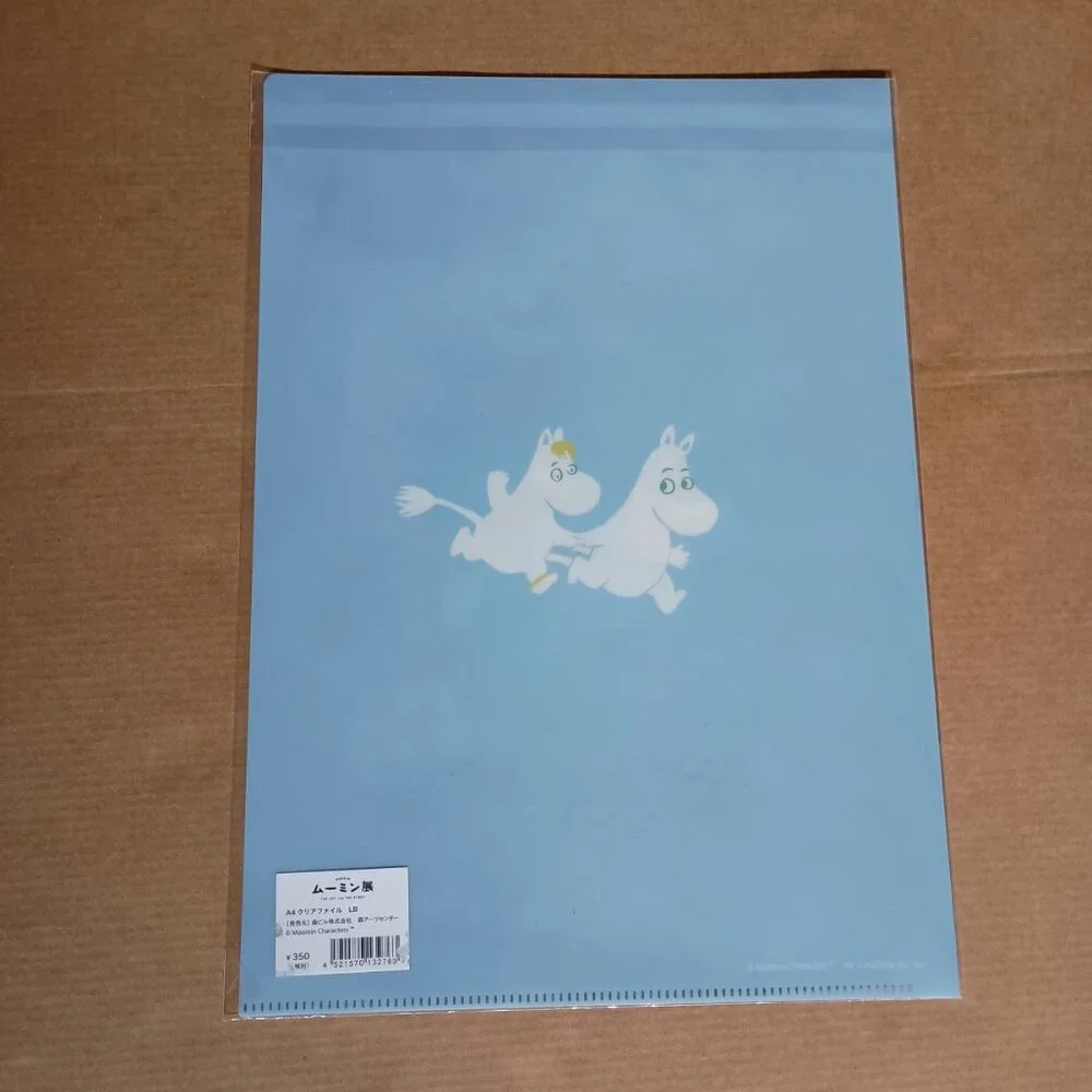 NWT Moomin blue plastic file folder from Japan